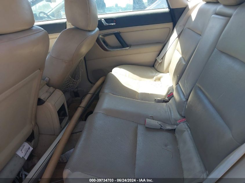 2008 Subaru Outback 3.0R L.l. Bean Edition VIN: 4S4BP86C384347407 Lot: 39734703