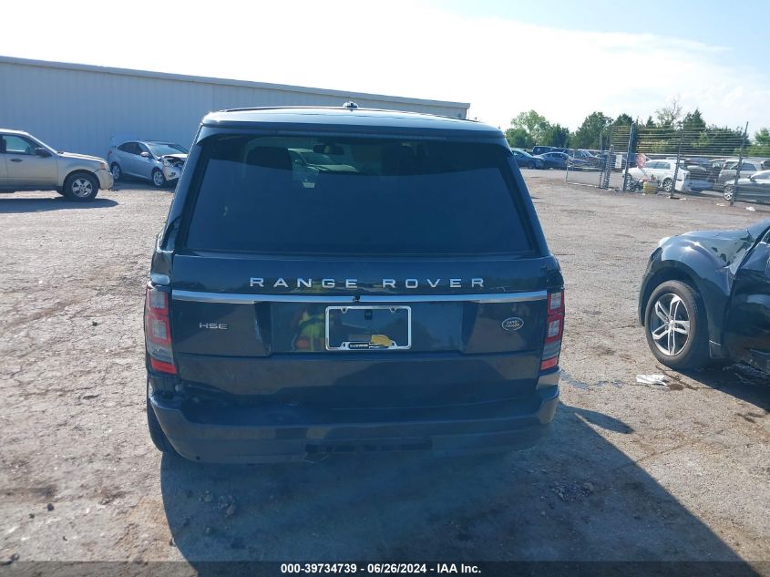 2015 Land Rover Range Rover Hse VIN: SALGS2VF8FA203635 Lot: 39734739