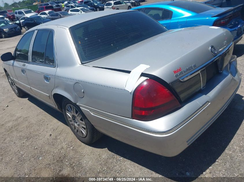 2008 Mercury Grand Marquis Gs VIN: 2MEFM74V68X600532 Lot: 39734749