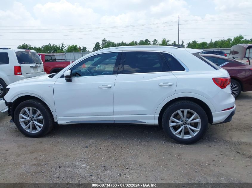 2023 Audi Q3 Premium 45 Tfsi S Line Quattro Tiptronic VIN: WA1DECF31P1092210 Lot: 39734753