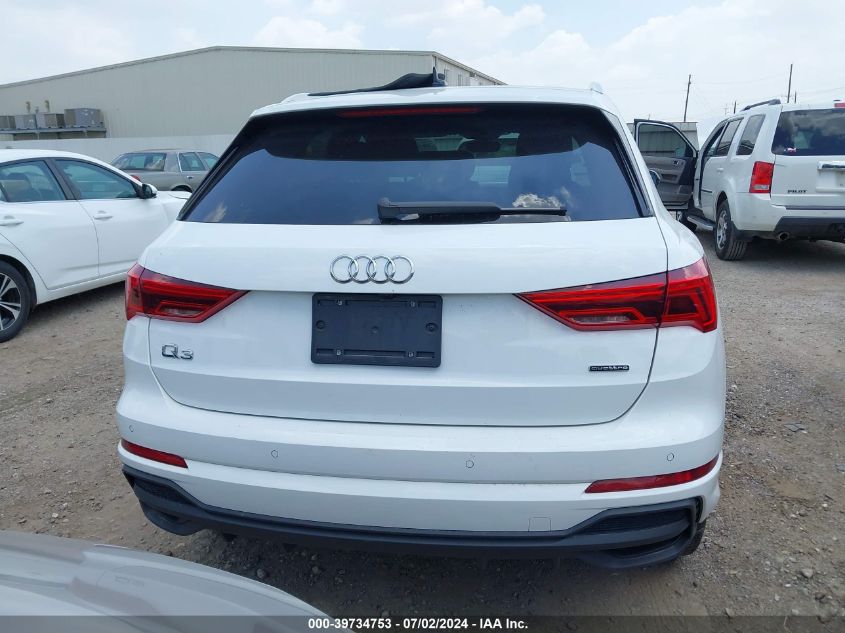 2023 Audi Q3 Premium 45 Tfsi S Line Quattro Tiptronic VIN: WA1DECF31P1092210 Lot: 39734753