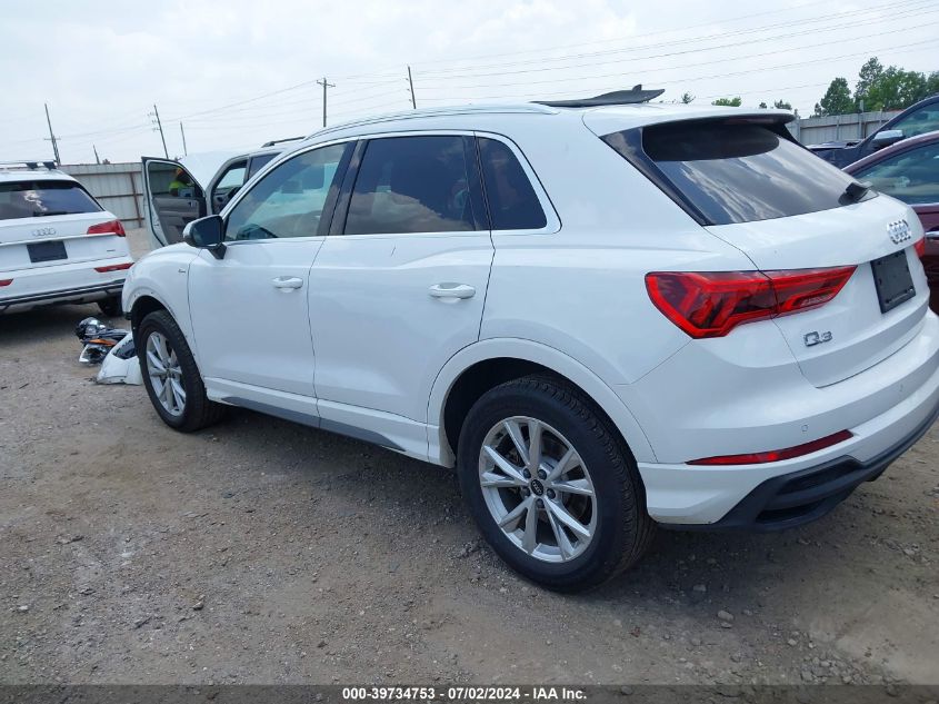 2023 Audi Q3 Premium 45 Tfsi S Line Quattro Tiptronic VIN: WA1DECF31P1092210 Lot: 39734753