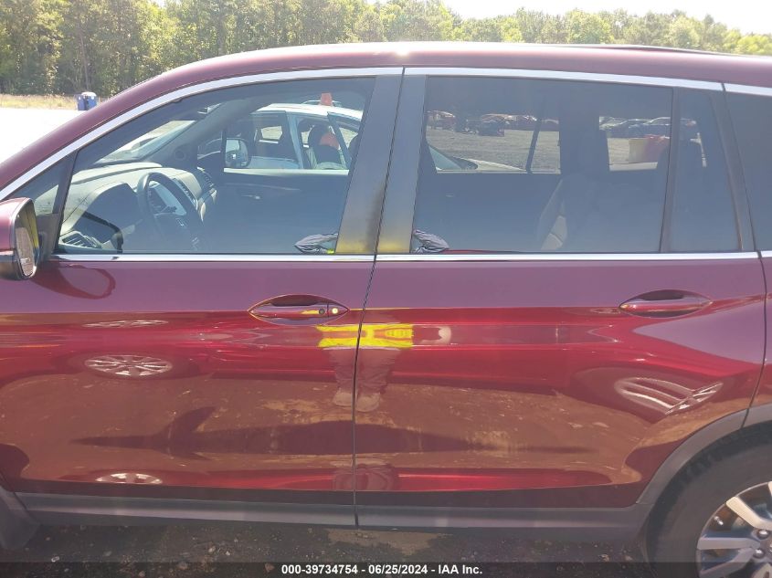 2019 Honda Pilot Ex-L VIN: 5FNYF6H40KB036593 Lot: 39734754