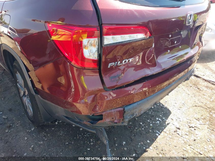 2019 Honda Pilot Ex-L VIN: 5FNYF6H40KB036593 Lot: 39734754