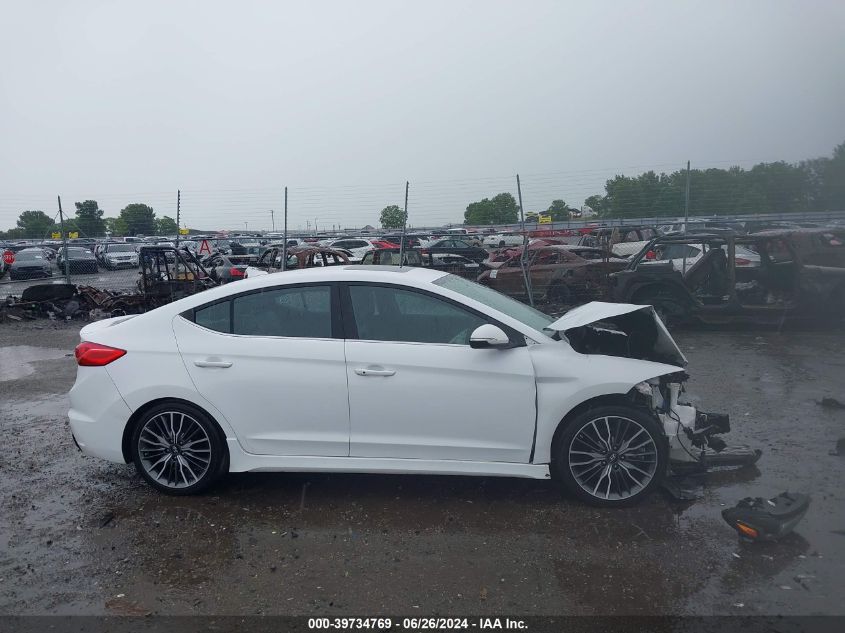 KMHD04LB1JU457136 2018 Hyundai Elantra Sport