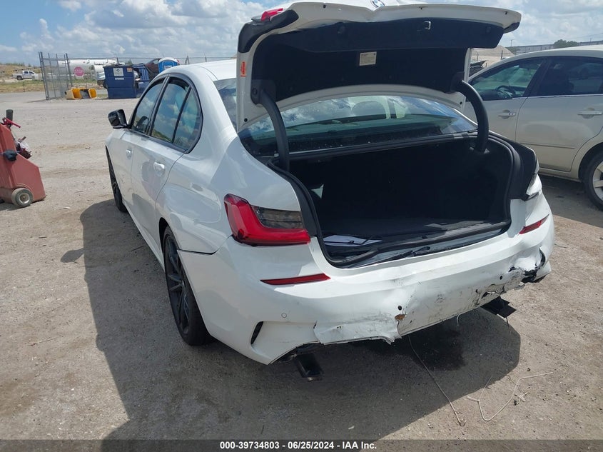 2021 BMW 330I VIN: 3MW5R1J09M8B92463 Lot: 39734803