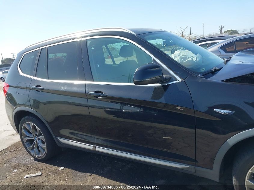 2016 BMW X3 xDrive35I VIN: 5UXWX7C57G0R16592 Lot: 39734805