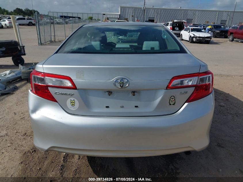 2012 Toyota Camry Le VIN: 4T1BF1FK4CU121192 Lot: 39734826