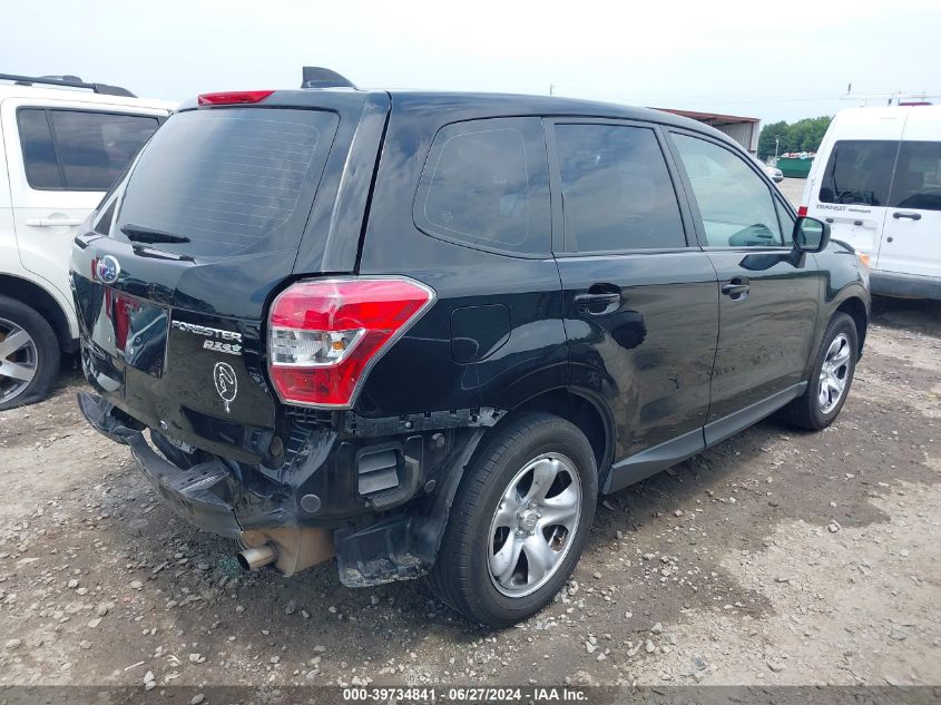 2016 Subaru Forester 2.5I VIN: JF2SJAAC9GH516276 Lot: 39734841