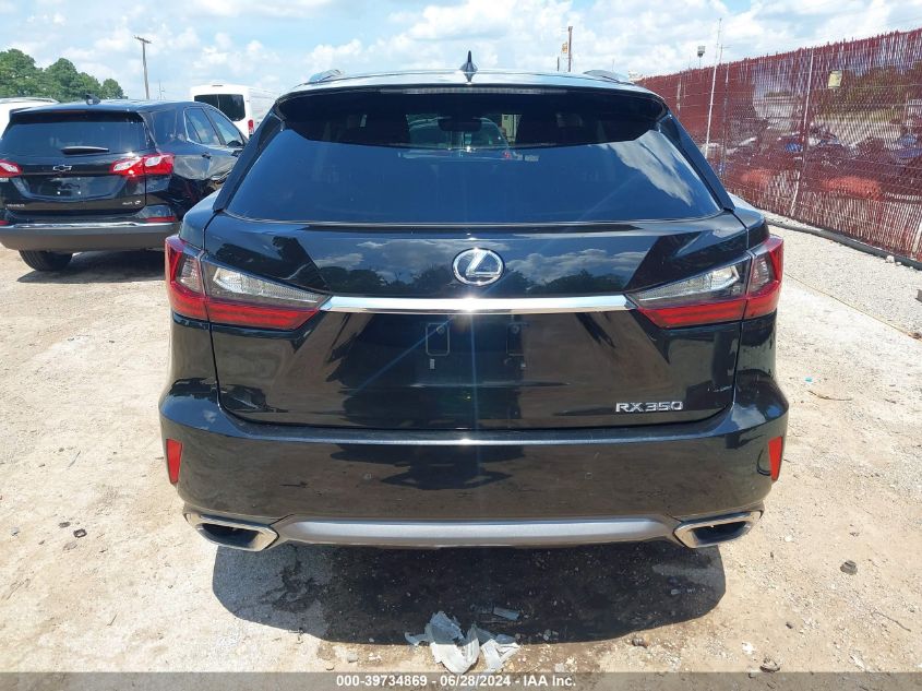 2017 Lexus Rx 350 VIN: 2T2ZZMCA2HC076891 Lot: 39734869