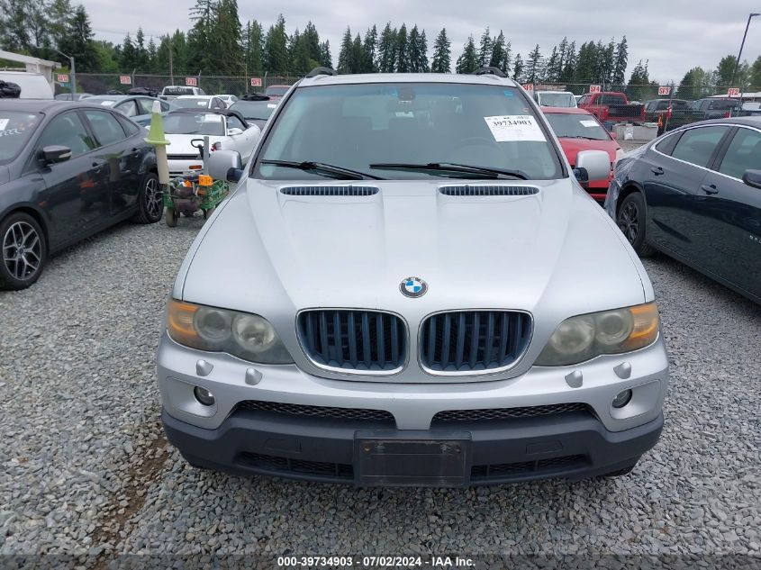 2004 BMW X5 3.0I VIN: 5UXFA13544LU41122 Lot: 39734903
