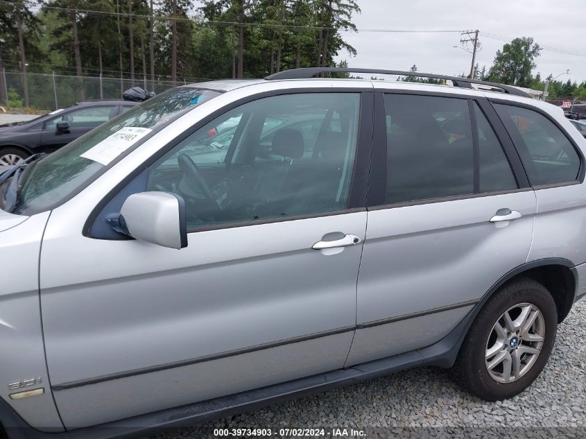 2004 BMW X5 3.0I VIN: 5UXFA13544LU41122 Lot: 39734903