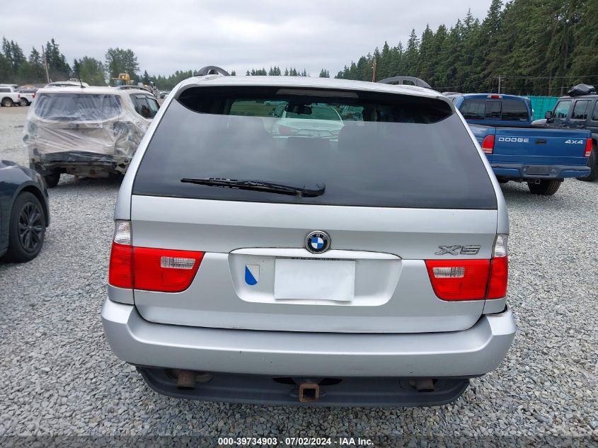 2004 BMW X5 3.0I VIN: 5UXFA13544LU41122 Lot: 39734903