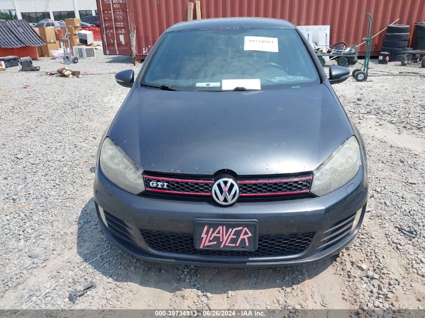 2012 Volkswagen Gti 2-Door VIN: WVWFV7AJ9CW103737 Lot: 39734913