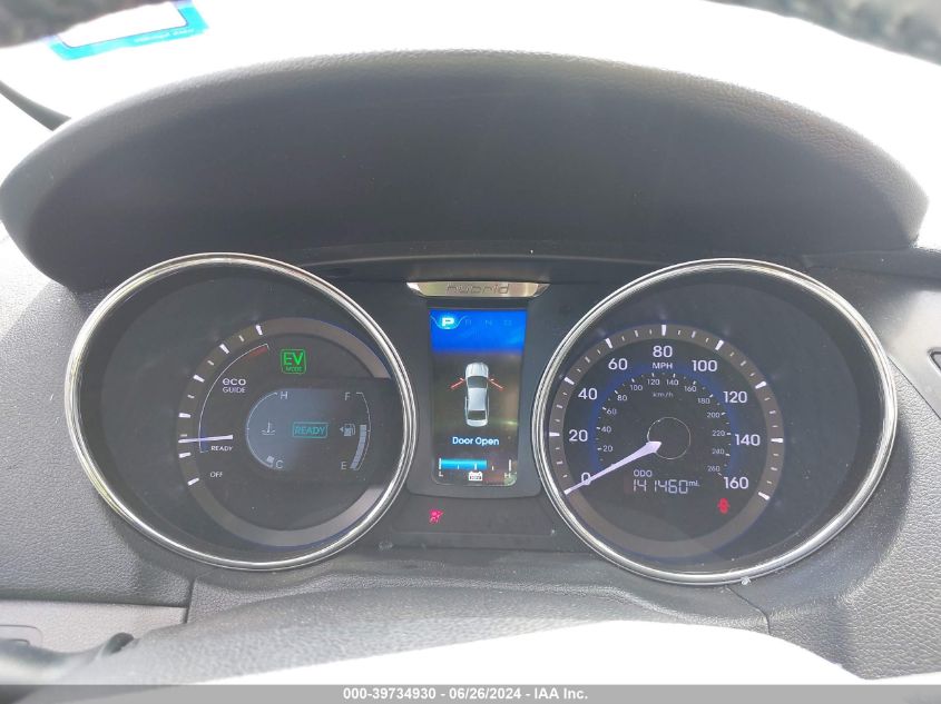 2013 Hyundai Sonata Hybrid Limited VIN: KMHEC4A47DA088658 Lot: 39734930