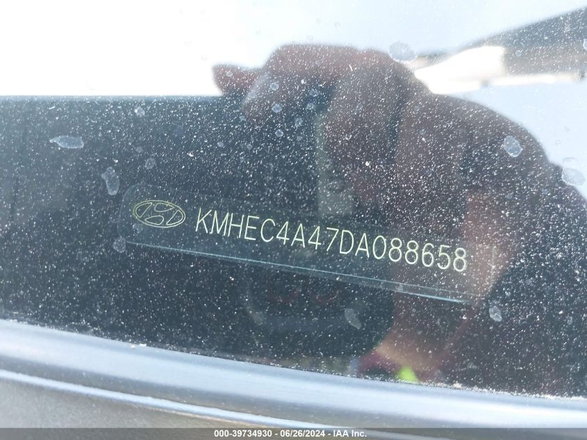 2013 Hyundai Sonata Hybrid Limited VIN: KMHEC4A47DA088658 Lot: 39734930