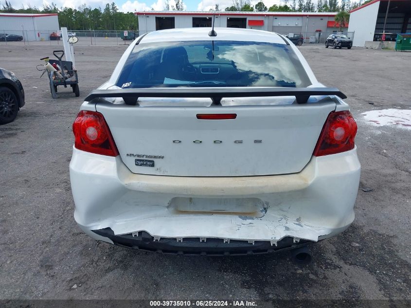 2012 Dodge Avenger Se VIN: 1C3CDZAB0CN270234 Lot: 39735010