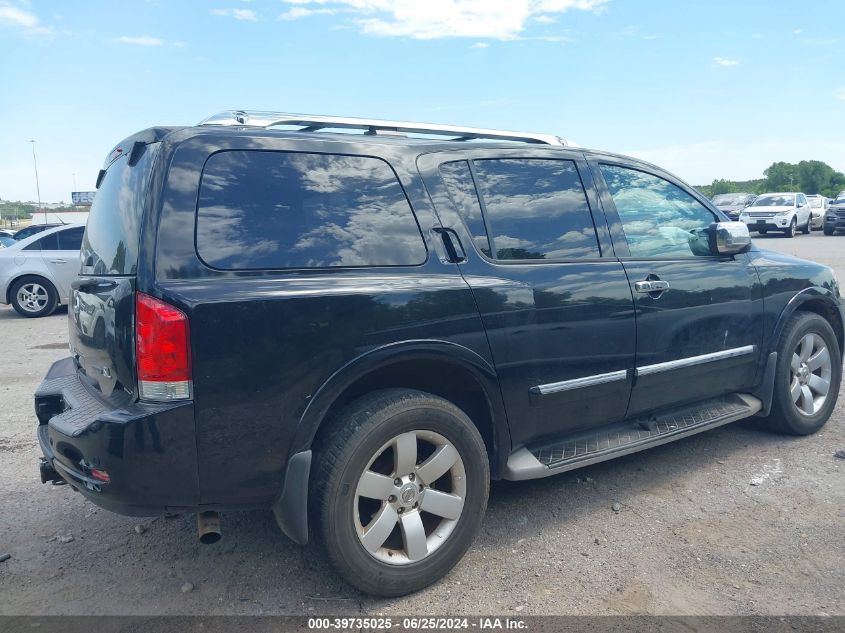 2011 Nissan Armada Sv/Sl/Platinum VIN: 5N1BA0NCXBN600471 Lot: 39735025