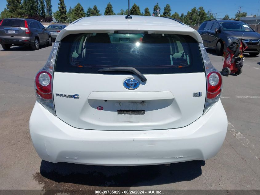 2014 Toyota Prius C Four VIN: JTDKDTB31E1072588 Lot: 39735029