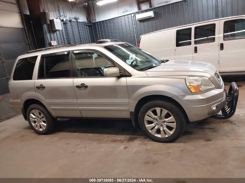 2005 Honda Pilot Ex-L VIN: 2HKYF18635H506030 Lot: 39735093