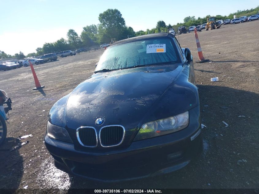 2000 BMW Z3 2.3 VIN: 4USCH9341YLF84828 Lot: 39735106