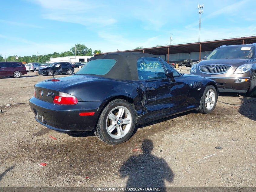 2000 BMW Z3 2.3 VIN: 4USCH9341YLF84828 Lot: 39735106