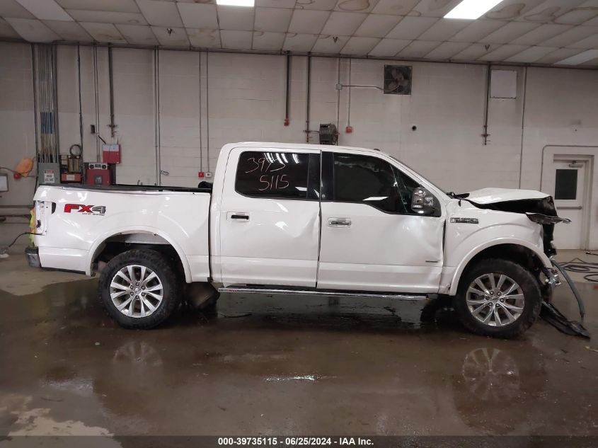2016 Ford F-150 Lariat VIN: 1FTEW1EG8GFA06636 Lot: 39735115