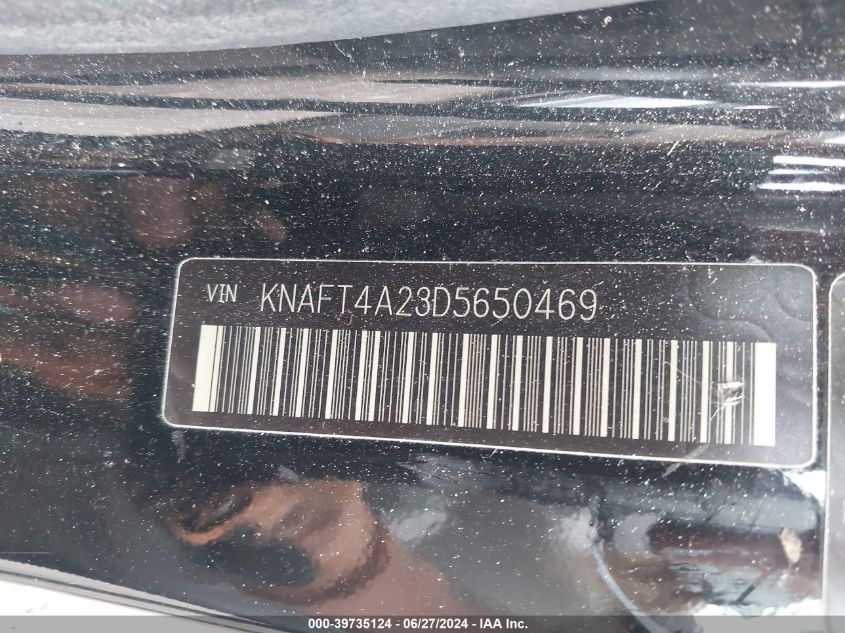 2013 Kia Forte Lx VIN: KNAFT4A23D5650469 Lot: 39735124