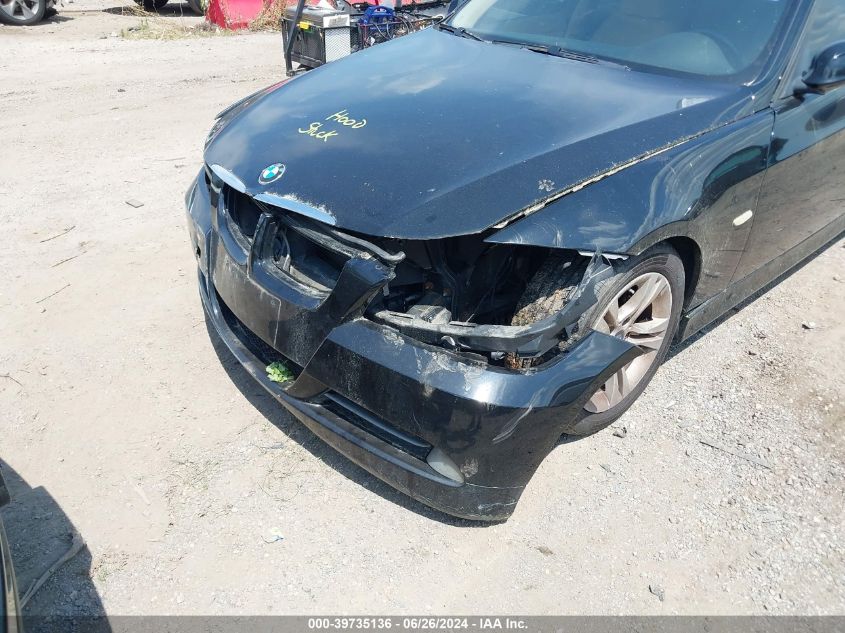 2008 BMW 328I VIN: WBAVA37588NL51725 Lot: 39735136