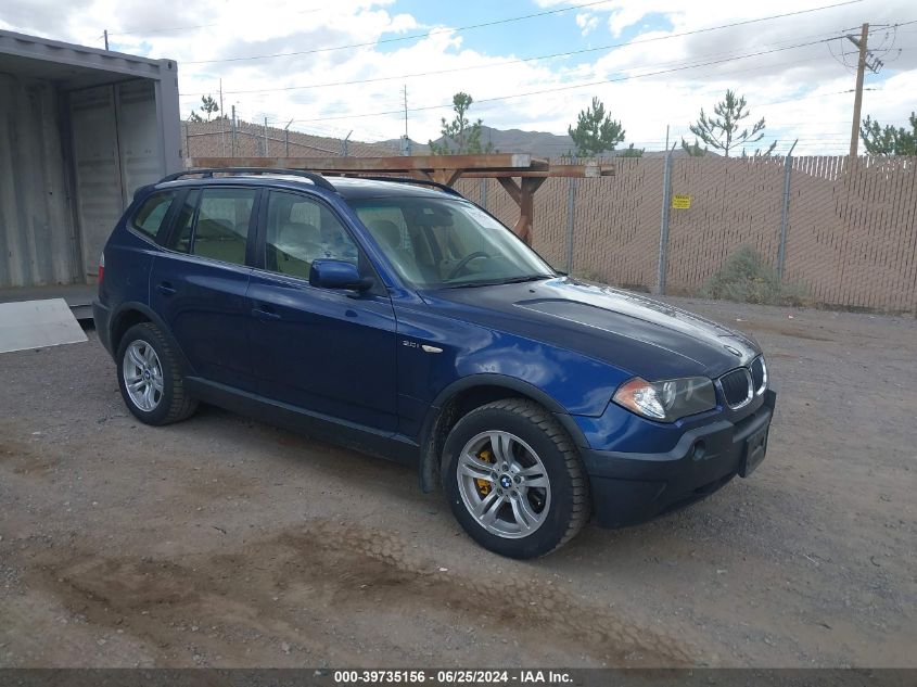 2004 BMW X3 3.0I VIN: WBXPA93444WA30884 Lot: 39735156