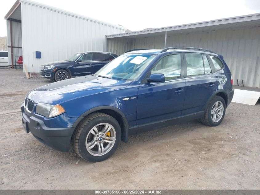 2004 BMW X3 3.0I VIN: WBXPA93444WA30884 Lot: 39735156