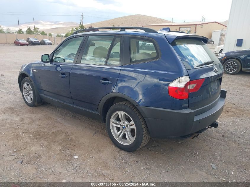 2004 BMW X3 3.0I VIN: WBXPA93444WA30884 Lot: 39735156