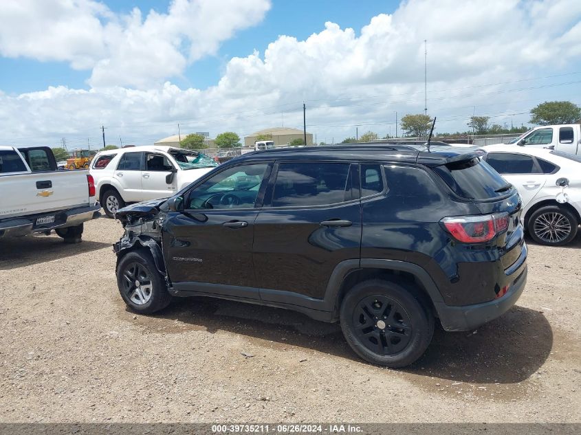 2018 Jeep Compass Sport Fwd VIN: 3C4NJCAB8JT254970 Lot: 39735211