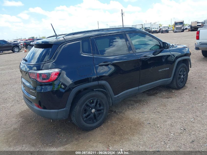 2018 Jeep Compass Sport Fwd VIN: 3C4NJCAB8JT254970 Lot: 39735211