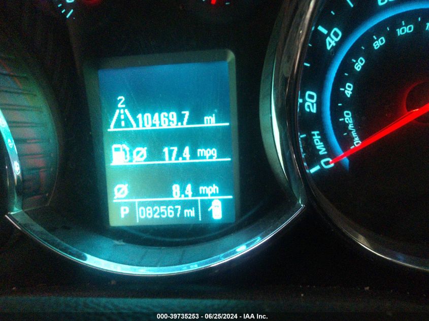 2012 Chevrolet Cruze 1Lt VIN: 1G1PF5SC0C7128406 Lot: 39735253