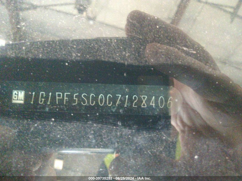 2012 Chevrolet Cruze 1Lt VIN: 1G1PF5SC0C7128406 Lot: 39735253