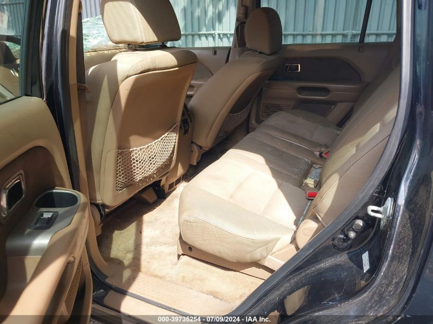 2006 Honda Pilot Lx VIN: 2HKYF18106H548810 Lot: 39735254