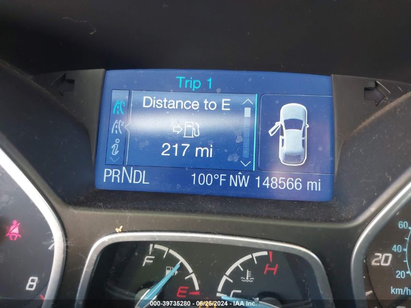 2013 Ford Focus Se VIN: 1FADP3F21DL284093 Lot: 39735280