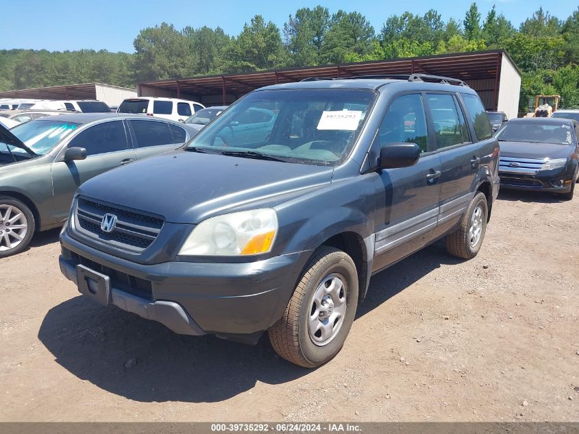 2003 Honda Pilot Lx VIN: 2HKYF18173H621277 Lot: 39735292