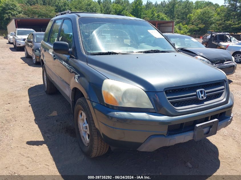 2003 Honda Pilot Lx VIN: 2HKYF18173H621277 Lot: 39735292