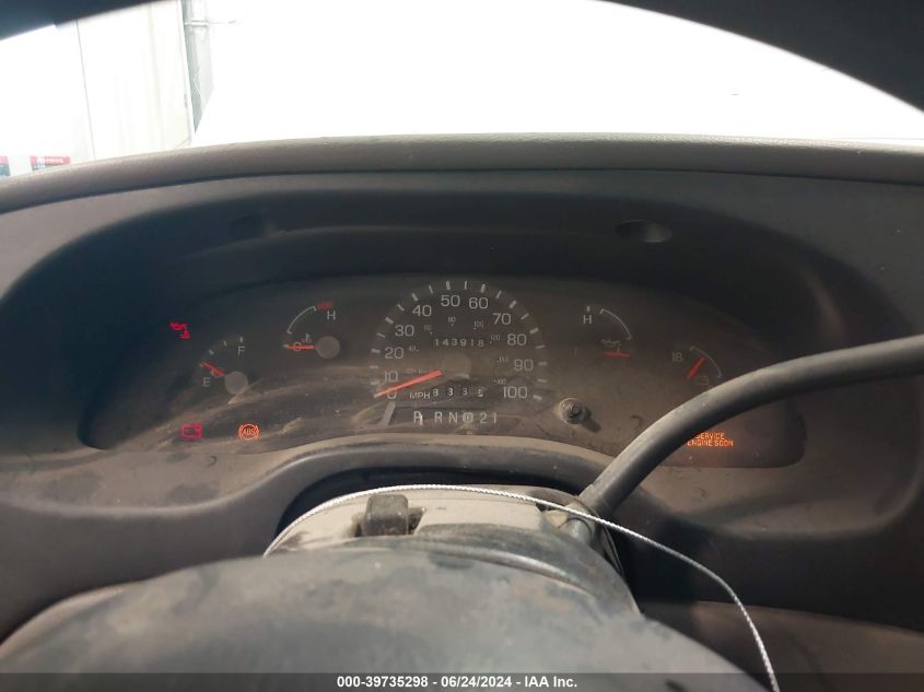 1999 Ford E-150 Commercial/Recreational VIN: 1FTRE1422XHA10115 Lot: 39735298