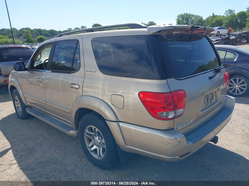 2005 Toyota Sequoia Limited V8 VIN: 5TDBT48A65S238265 Lot: 39735314