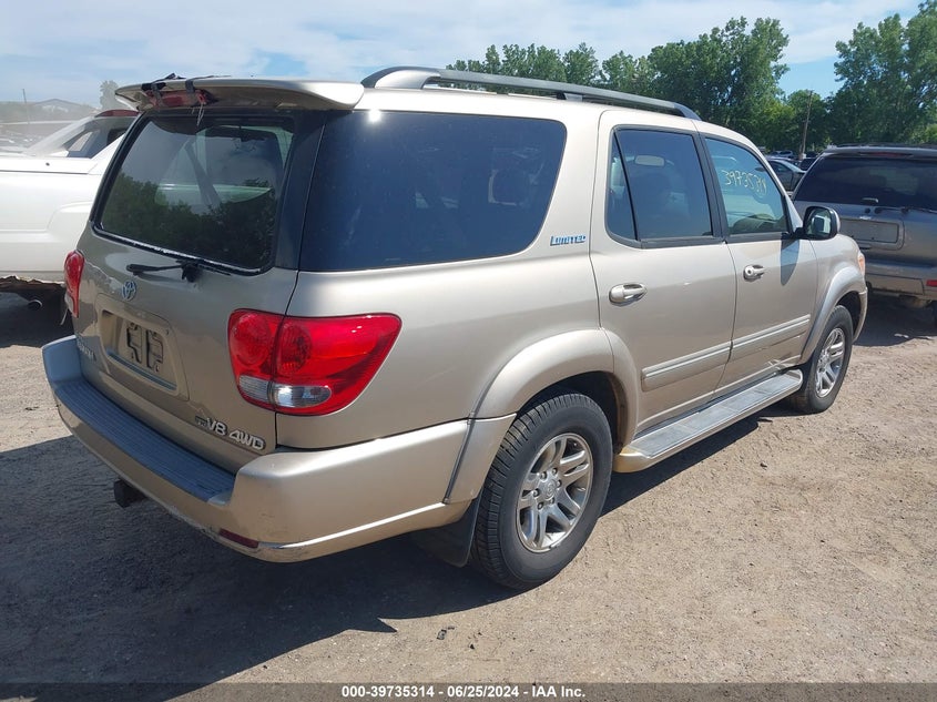 2005 Toyota Sequoia Limited V8 VIN: 5TDBT48A65S238265 Lot: 39735314