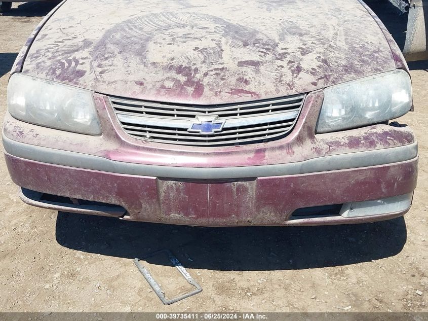 2003 Chevrolet Impala Ls VIN: 2G1WH52K139364087 Lot: 39735411