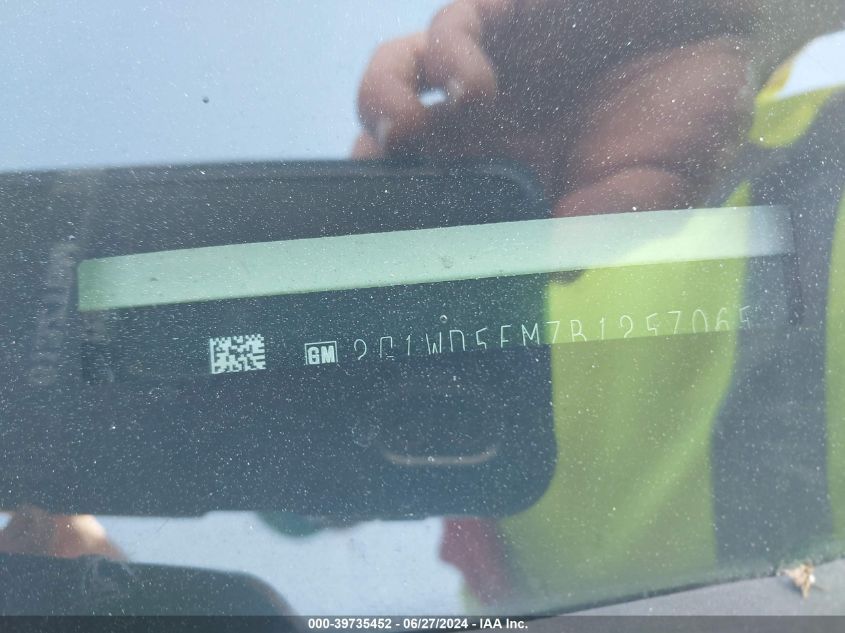 2011 Chevrolet Impala Police VIN: 2G1WD5EM7B1257065 Lot: 39735452