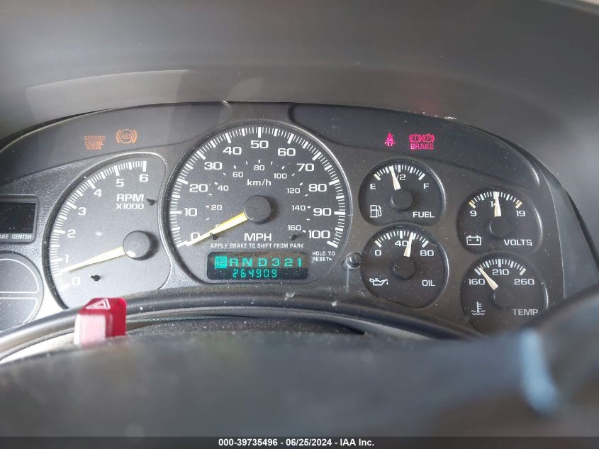 2000 Chevrolet Suburban 1500 Ls VIN: 3GNEC16TXYG190876 Lot: 39735496