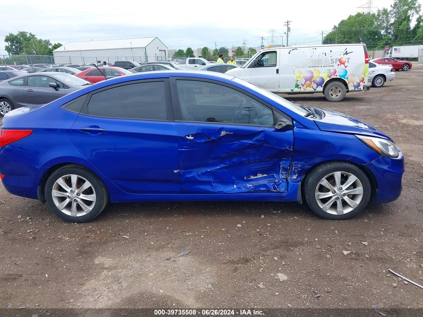 2012 Hyundai Accent Gls VIN: KMHCU4AE2CU119485 Lot: 39735508