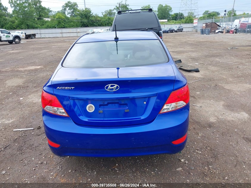 2012 Hyundai Accent Gls VIN: KMHCU4AE2CU119485 Lot: 39735508