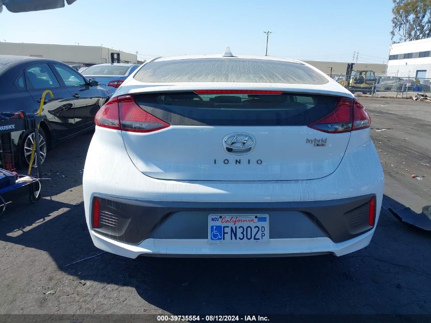 2022 Hyundai Ioniq Hybrid Blue VIN: KMHC65LC8NU273505 Lot: 39735554