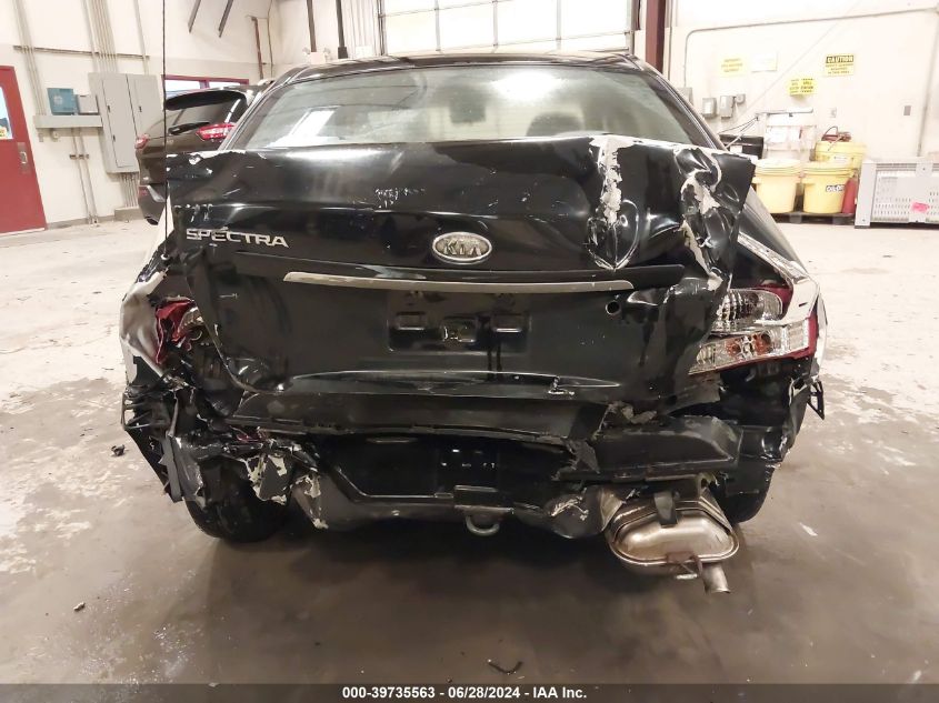 2008 Kia Spectra Ex VIN: KNAFE121985565608 Lot: 39735563